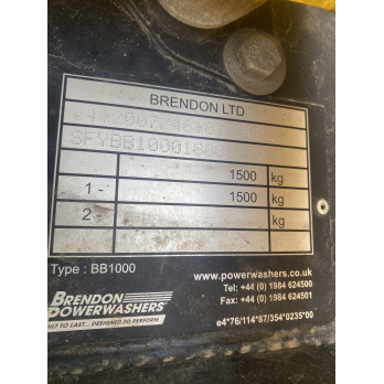 Nettoyeur haute-pression sur remorque BRENDON BB1000