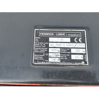 Transpalette électrique 1800kg Fenwick T18