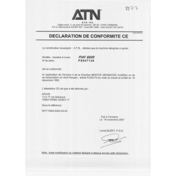 Nacelle électrique ATN piaf 880R P8807128