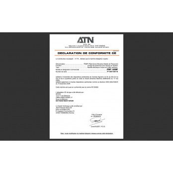 Nacelle mât vertical électrique ATN 1000R type TOUCAN                                              France compact