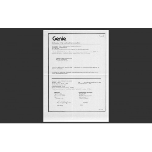 Genie Z-34/22 - Nacelle Articulée Diesel 2007 | France Compact