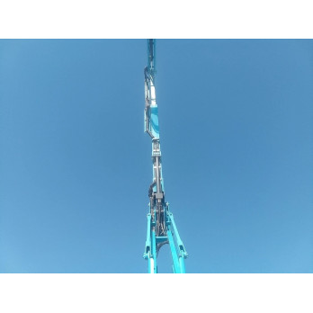 Déploiement du bras articulé de la nacelle Genie Z-34/22 offrant 12,52 m de hauteur de travail, disponible chez France Compact.