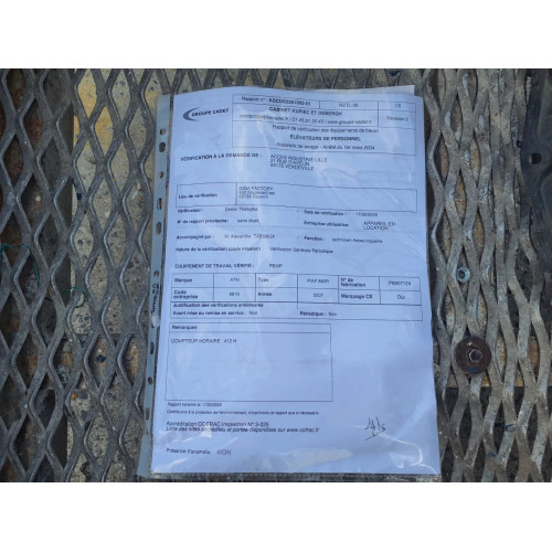 Nacelle ATN 880R - 2007 8m | France Compact