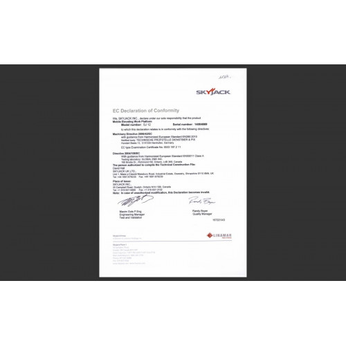 Skyjack SJ12 - Nacelle Mât Vertical Électrique 2014 | France Compact