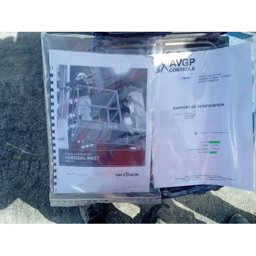 Skyjack SJ12 - Nacelle Mât Vertical Électrique 2014 | France Compact