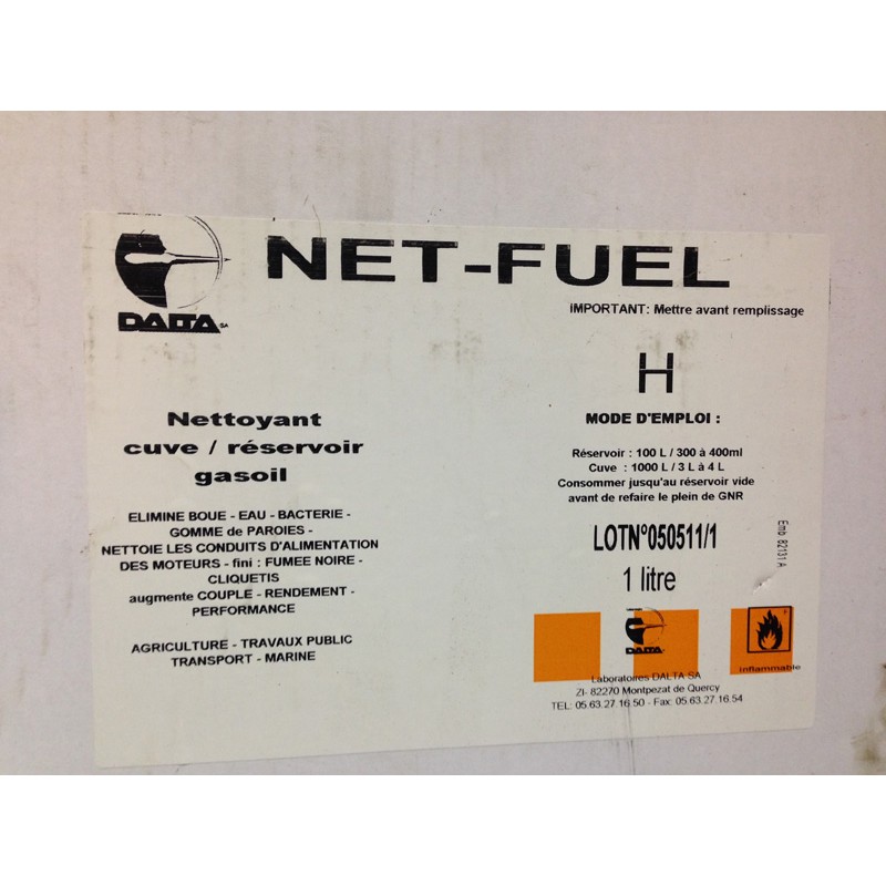 Nettoyant cuve à fuel fioul